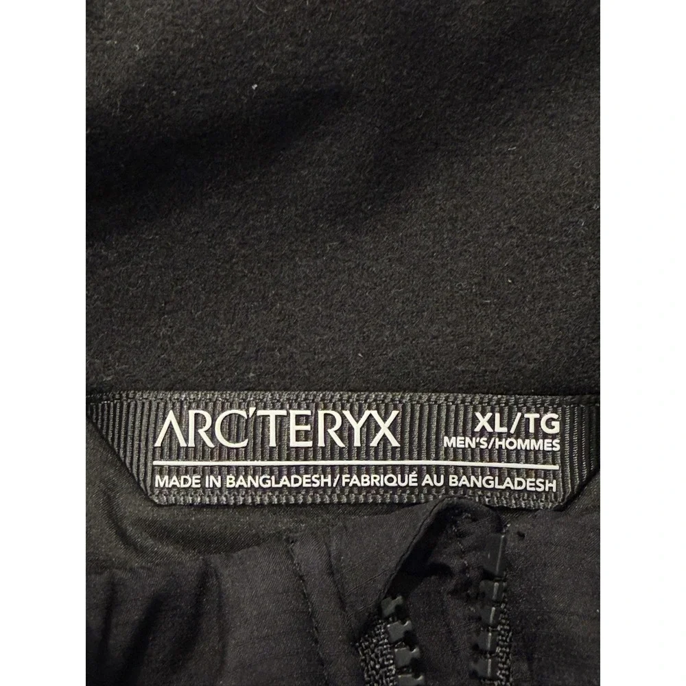 Arc'teryx Atom Jacket M Mens XL Black Insulated Full Zip Hiking Coat